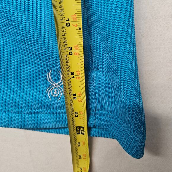 Spyder Core Sweater Full Zip Aqua Blue - Picture 6 of 8
